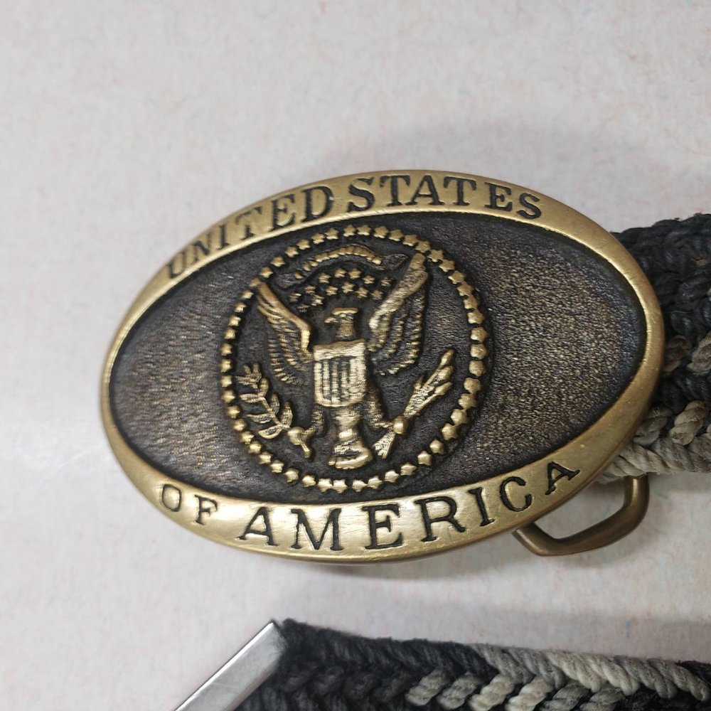 US Eagle  Heritage Mint Buckle & Belt VTG 80's
